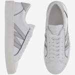 Sneakers Monaco2 in pelle e glitter 4M00070 M7232001 MONCLER 