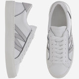 Sneakers Monaco2 in pelle e glitter 4M00070 M7232001 MONCLER 