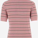 POLO A RIGHE IN COTONE STRETCH MMLB35 183MF0028 MIU MIU 
