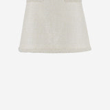 MINI GONNA IN  BOUCLÈ CON PERLINE RS25164SKC CREAM SELF PORTRAIT 