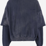 FELPA OVERSIZE CON CAPPUCCIO IN COTONE I005  CULTURA 