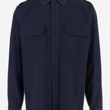 CAMICIA IN LANA CON TASCHINI E SPALLINE S50DT0059 M35524470 MAISON MARGIELA 
