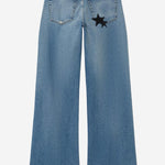 JEANS OPAL INDIGO STAR IN MISTO COTONE STRETCH 19003WMRWDLGB OPALINDIGOSTAR RE/DONE 