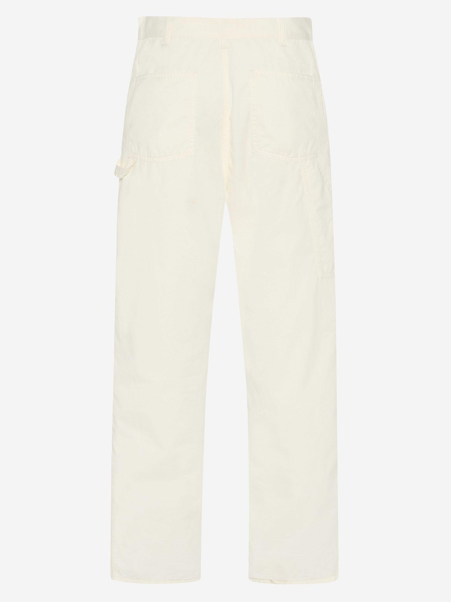 PANTALONI SANKURO IN COTONE E CASHMERE 981W3670 WHT THE ROW 