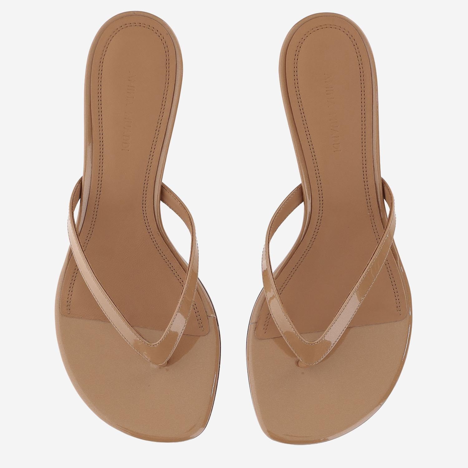 Sandali Juliette in pelle JULIETTETHONG 45PEARLYLATTE AMINA MUADDI 