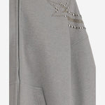 FELPA IN COTONE CON STRASS E BORCHIE WDTJ324864U MG WE11 DONE 