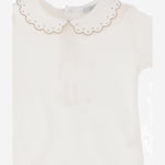 BODY IN COTONE CON COLLETTO RICAMATO BODY 2287 NICOLETTA FANNA KIDS 