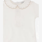 BODY IN COTONE CON COLLETTO RICAMATO BODY 2287 NICOLETTA FANNA KIDS 