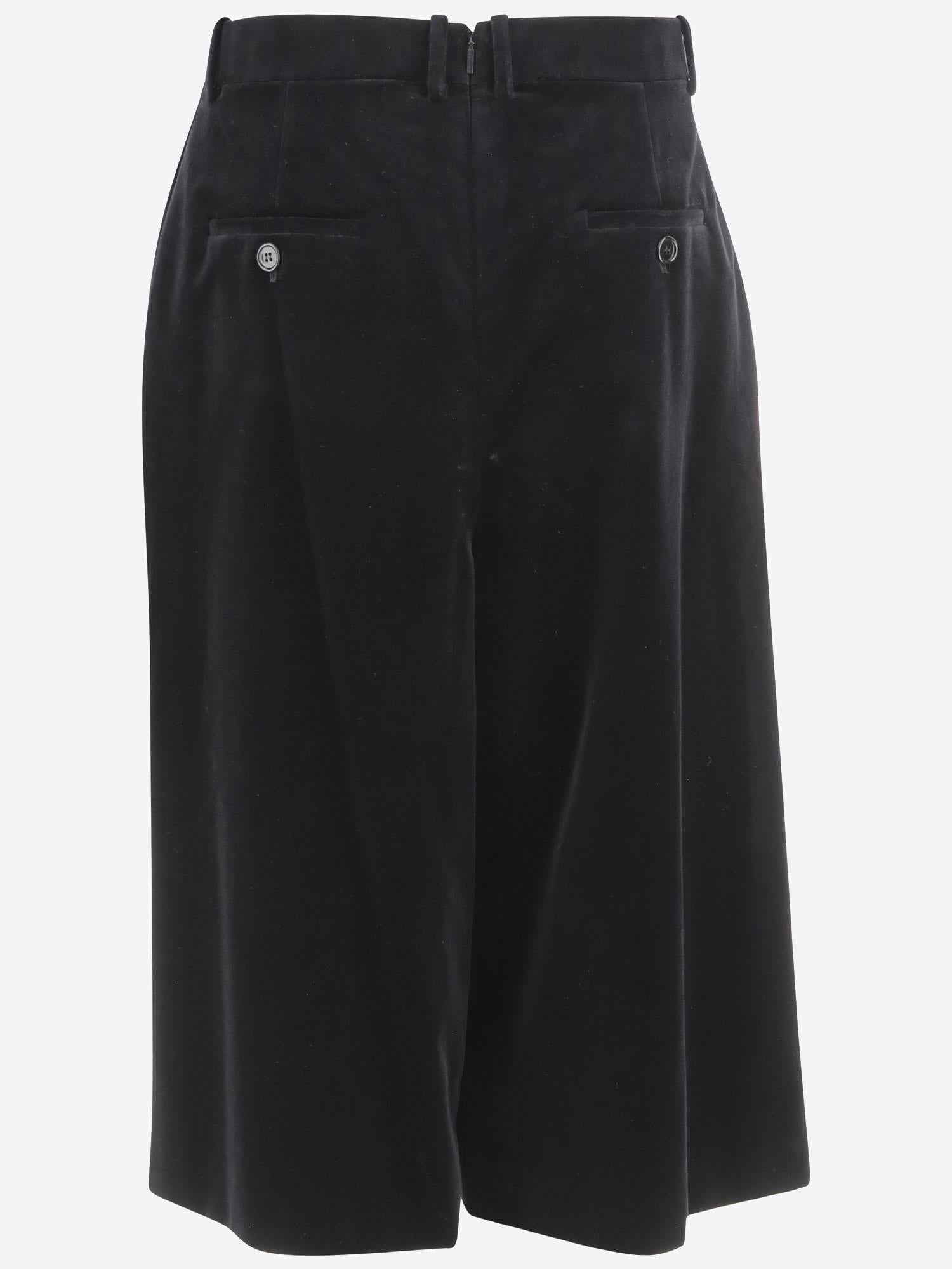 GONNA PANTALONE IN COTONE 831073 Y580T1000 SAINT LAURENT 