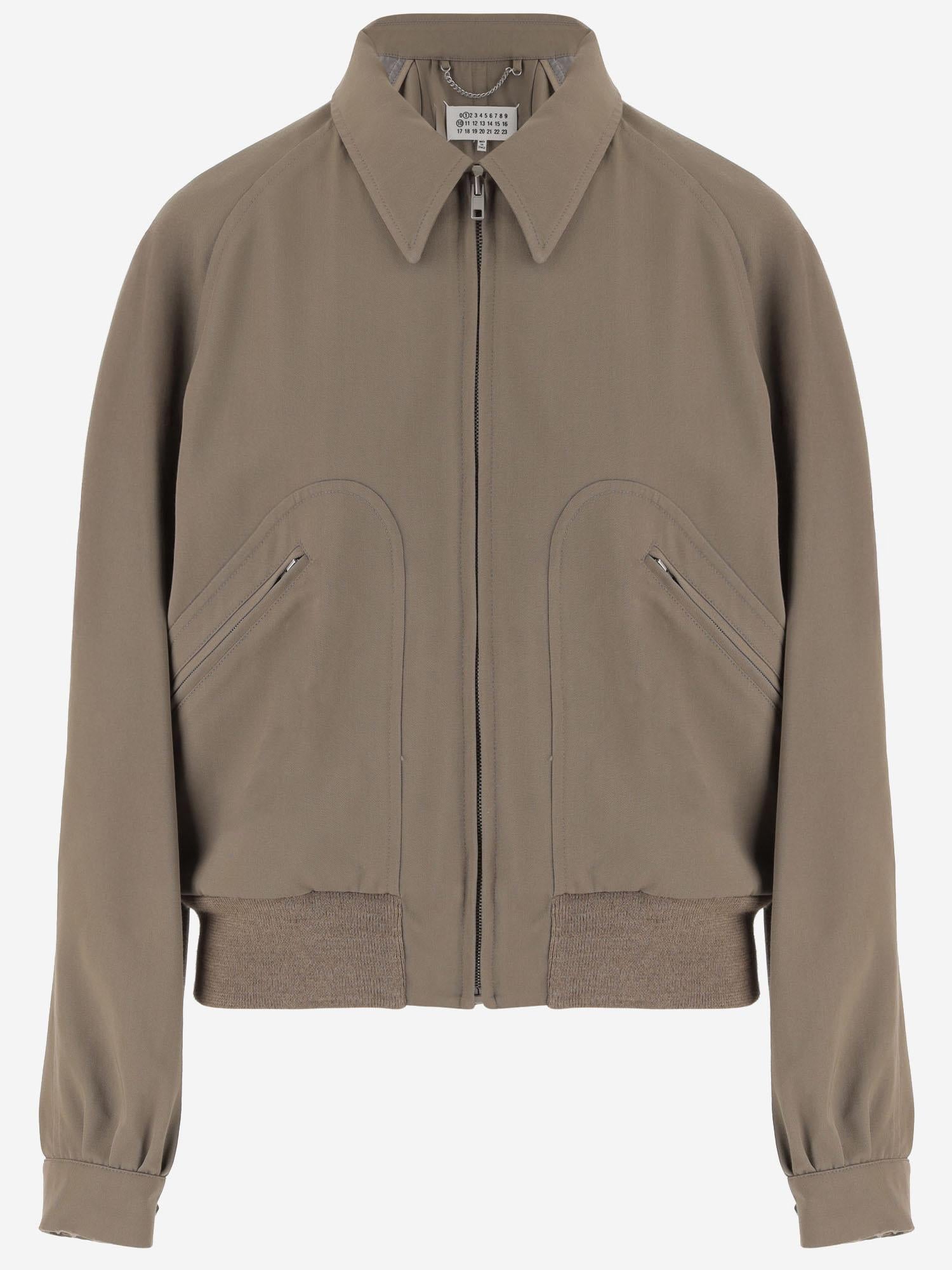 GIACCA IN LANA VERGINE CON ZIP S51AM0509 M35062804 MAISON MARGIELA 