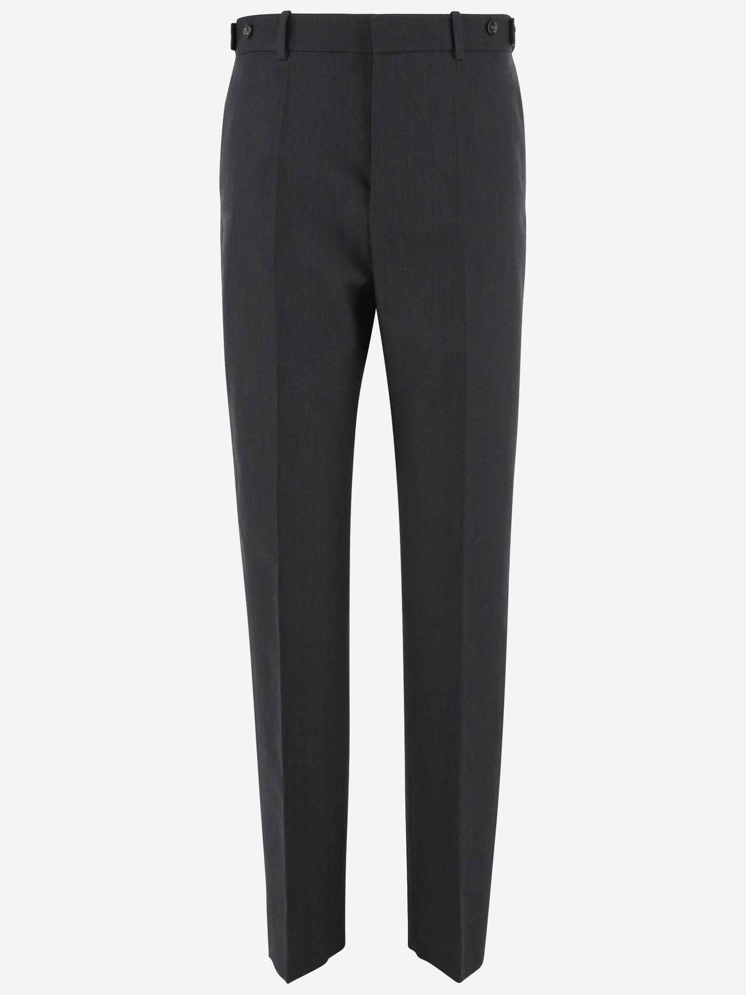 PANTALONI A RIGHE IN LANA 816188 V36K01292 BOTTEGA VENETA 