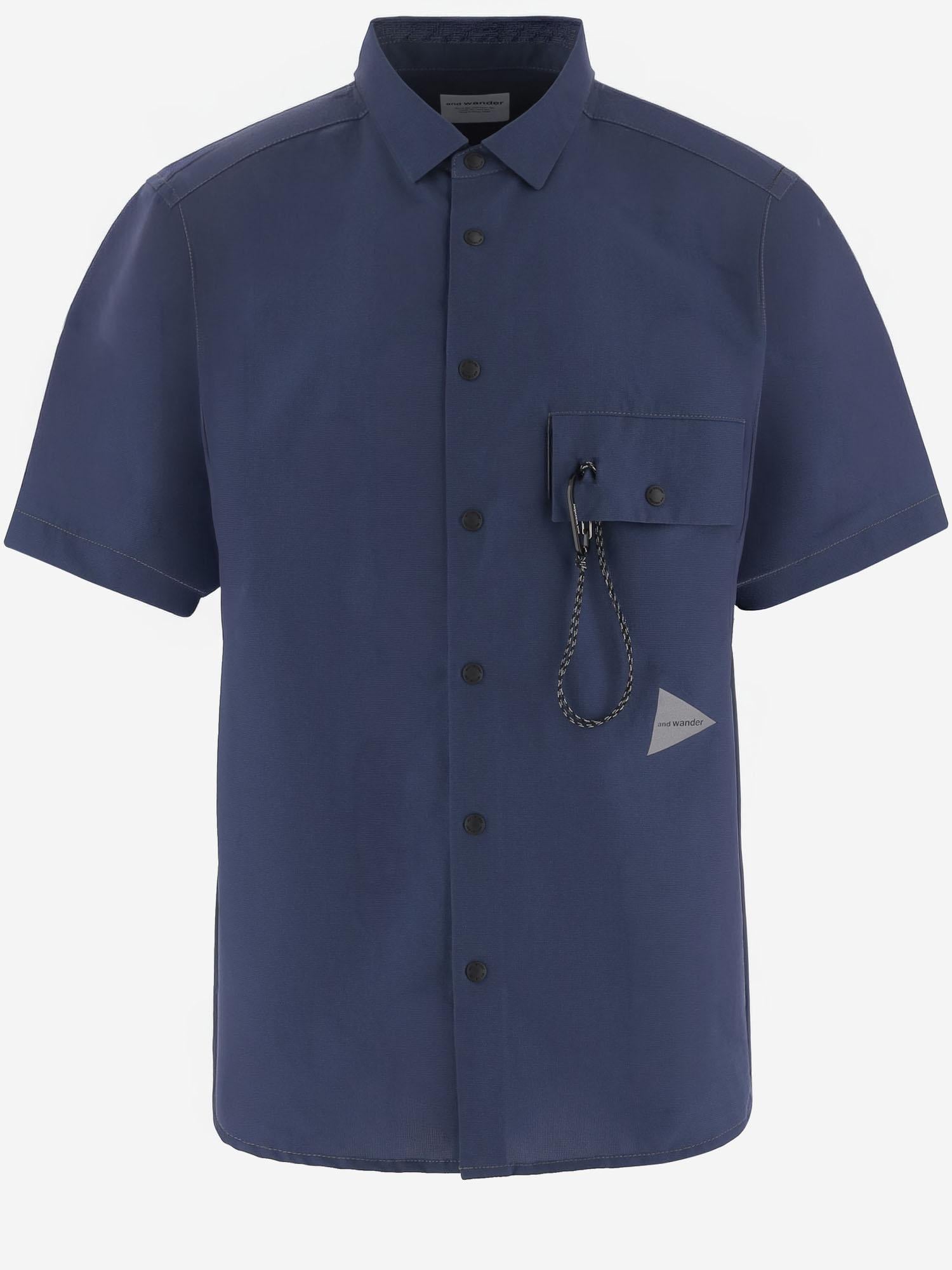 CAMICIA IN NYLON CON TASCA APPLICATA 5746143025 110 AND WANDER 