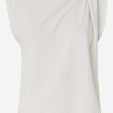 T-shirt con drappeggio e dettaglio dorato 106478 A35DZ05 PINKO 