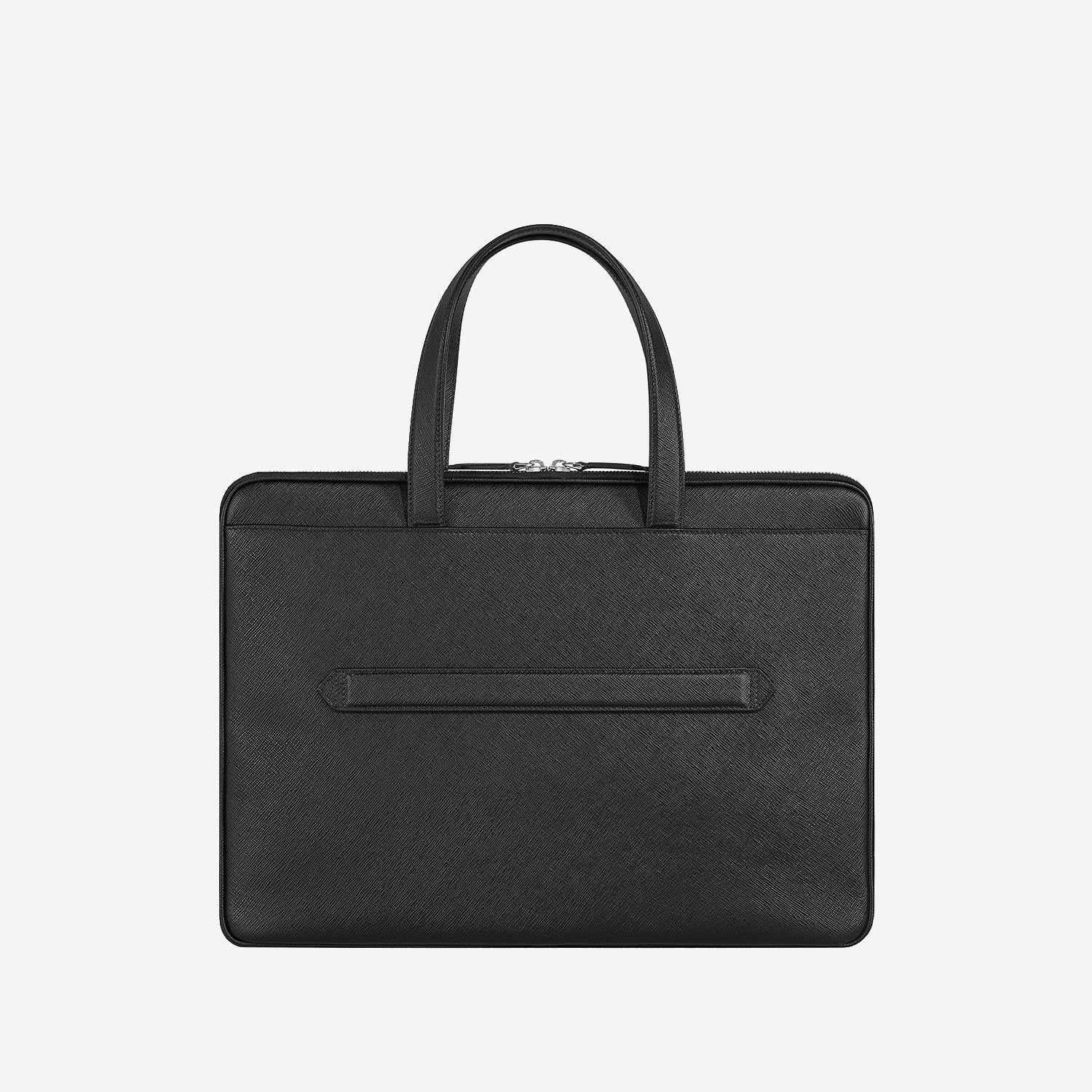 BORSA SOTTILE IN PELLE CON MANICI SUPERIORI 220490  MONTBLANC 