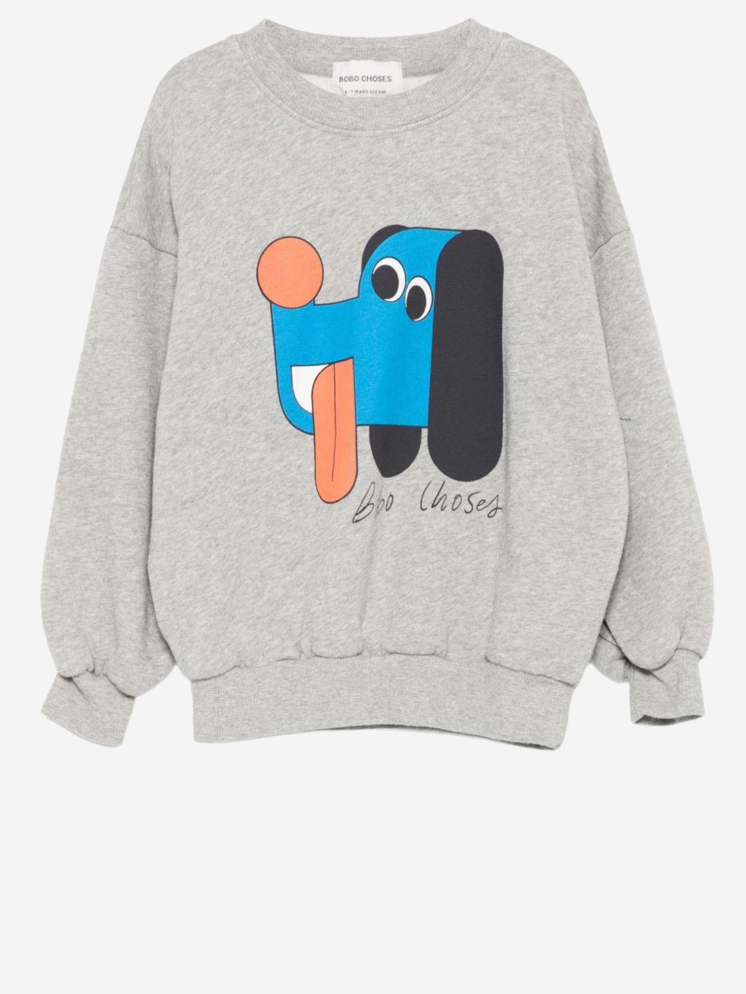 FELPA IN COTONE CON STAMPA B225AC031  BOBO CHOSES KIDS 