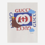 Felpa in cotone con stampa 792071 XJHFE9214 GUCCI KIDS 