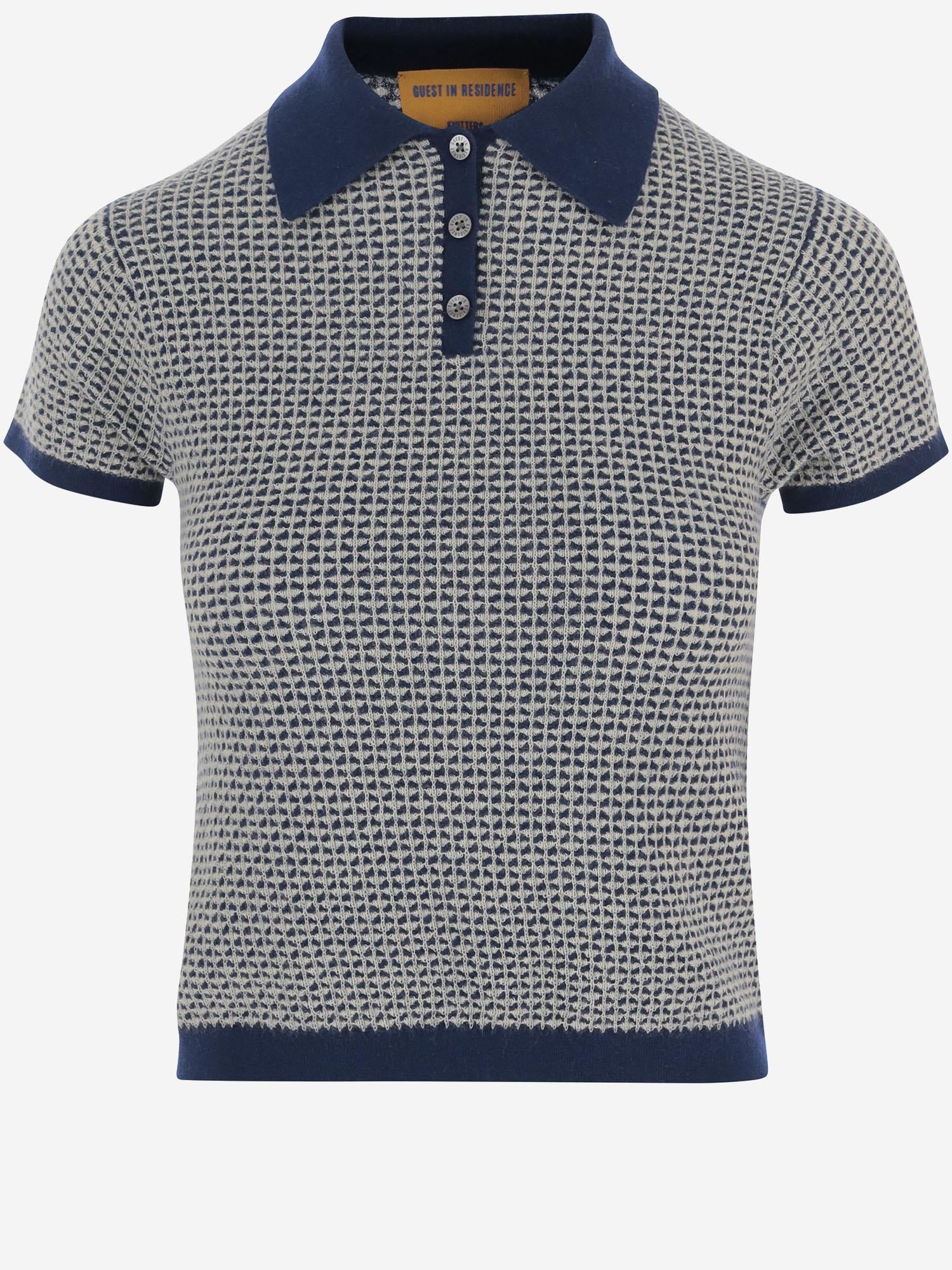 POLO PIQUE SHRUNKEN IN CASHMERE W39011WF NAVCO GUEST IN RESIDENCE 