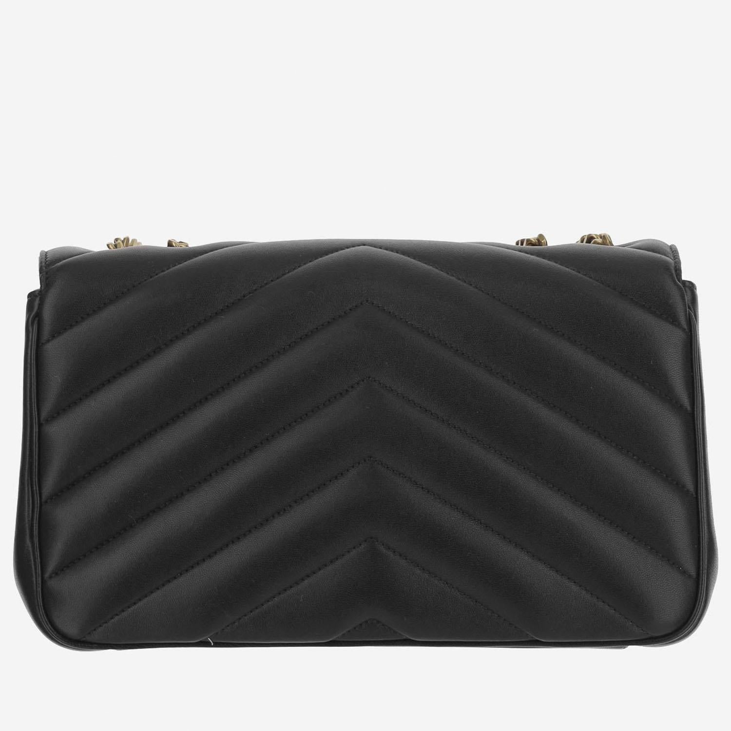LOULOU LARGE IN PELLE DI AGNELLO TRAPUNTATA 803541 AAEAX1000 SAINT LAURENT 