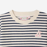 T-shirt Lilas con motivo a righe S06GTSK00005 274 BONPOINT KIDS 