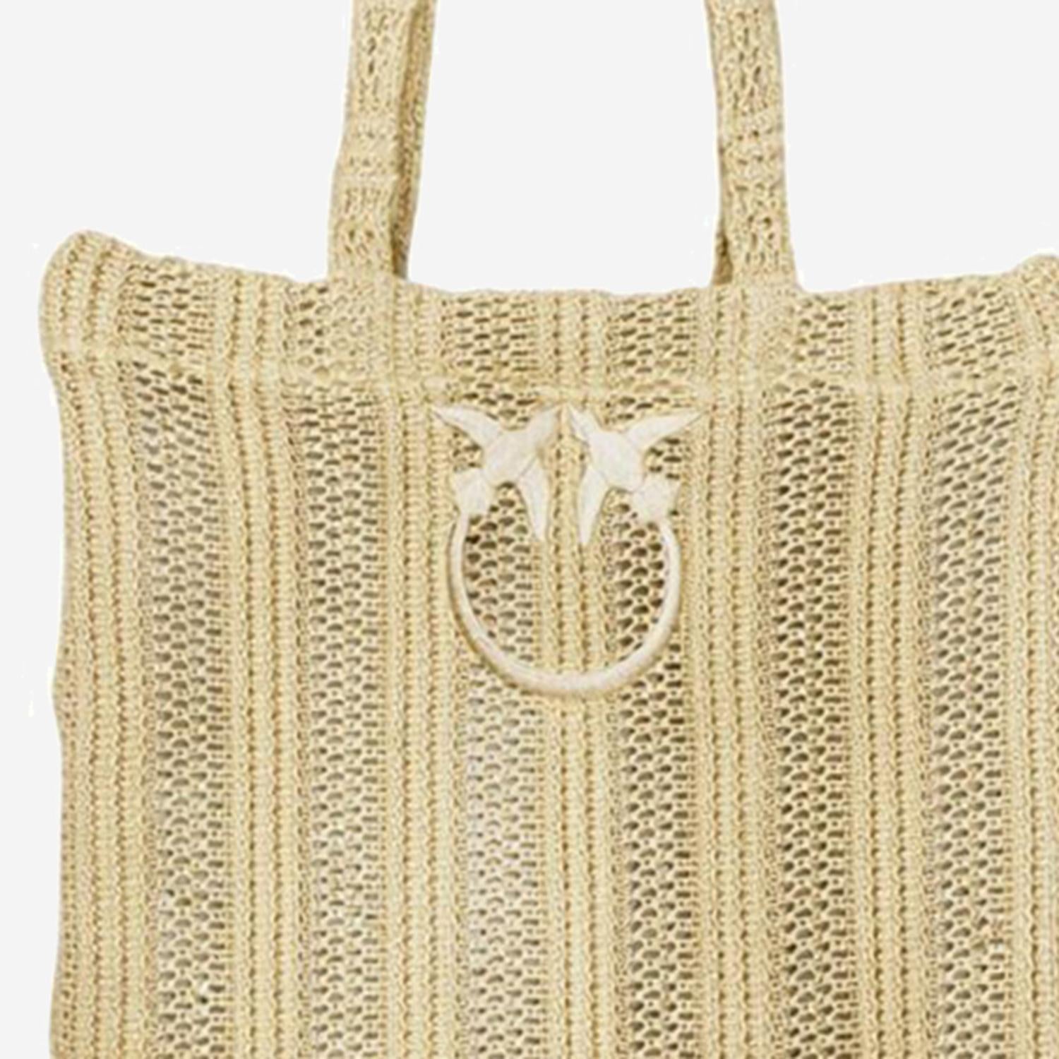 BORSA SHOPPING EASY IN RAFIA 106728 A39YC39 PINKO 