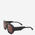 OCCHIALI DA SOLE BROKEN COSMO CON LOGO BROKENCOSMO BORDEAUX FACE HIDE 