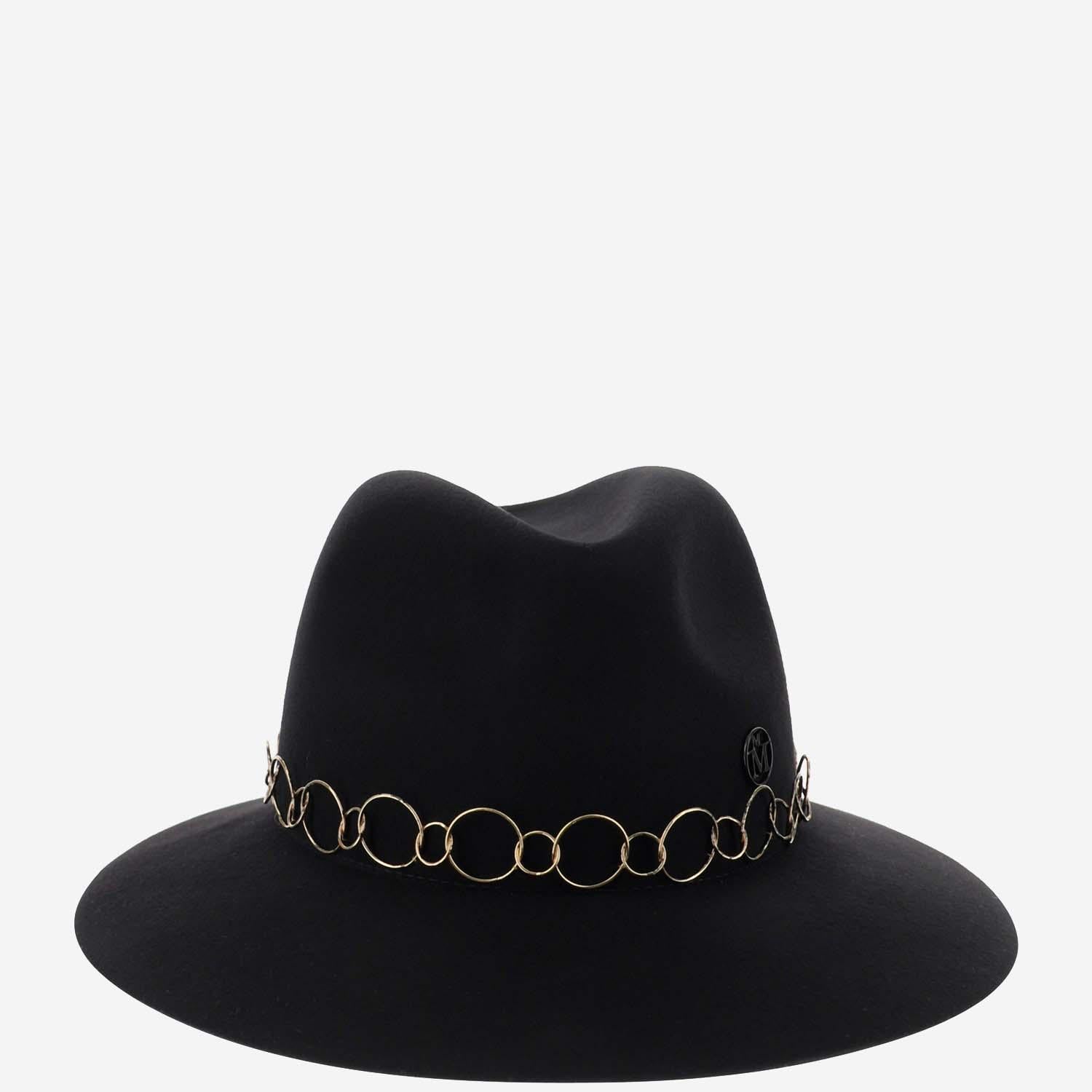 FEDORA HENRIETTA IN FELTRO 1002091001 BLACK MAISON MICHEL 