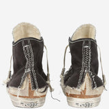SNEAKERS ALTE IN TELA CON DETTAGLI DESTRUTTURATI S97WS0082 P7454HB130 MAISON MARGIELA 