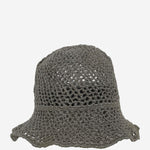 CAPPELLO BUCKET IN RETE CUFFIA GREEN PEARL REINHARD PLANK 