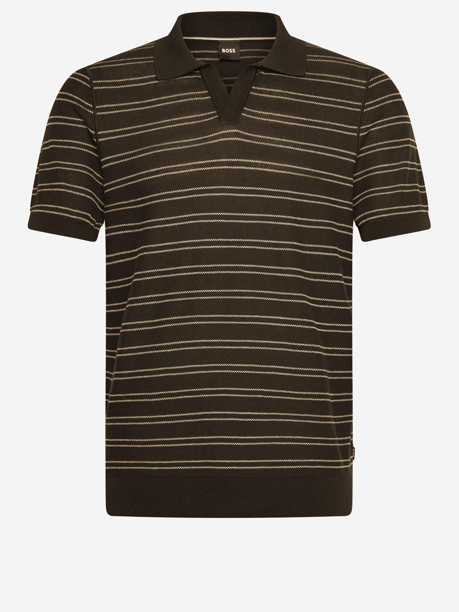 POLO IN MISTO COTONE A RIGHE 50560483 206 HUGO BOSS 