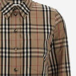 CAMICIA IN COTONE CON MOTIVO CHECK 8111847 ARCHIVEBEIGEIPCHK BURBERRY 