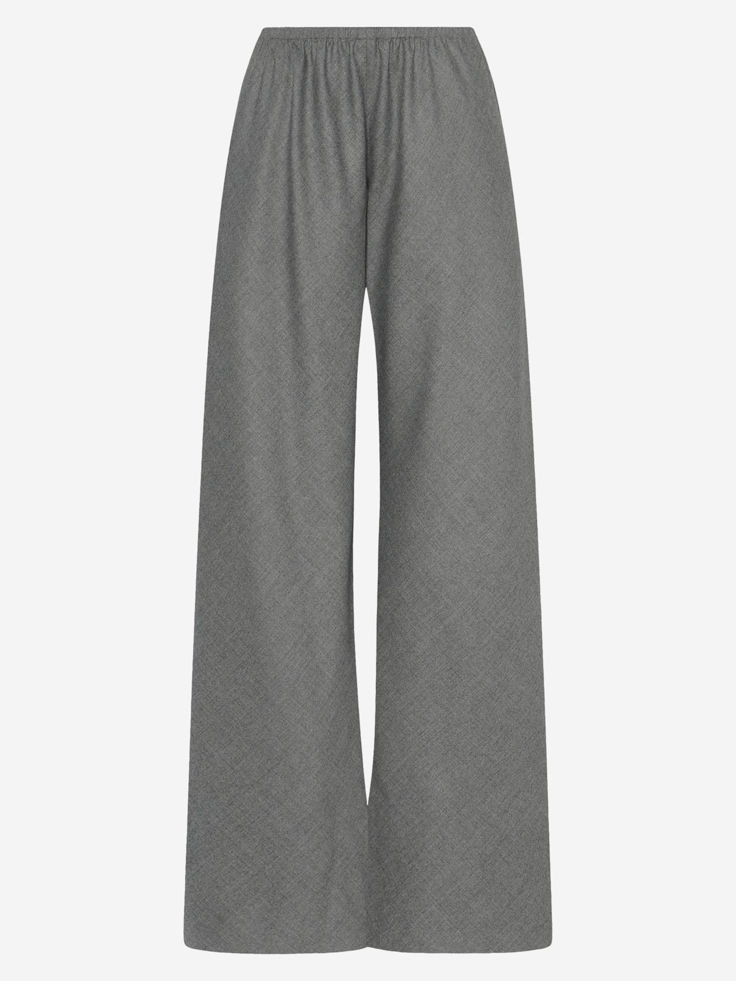 PANTALONI GALA IN LANA VERGINE 8653W4084 GRY THE ROW 