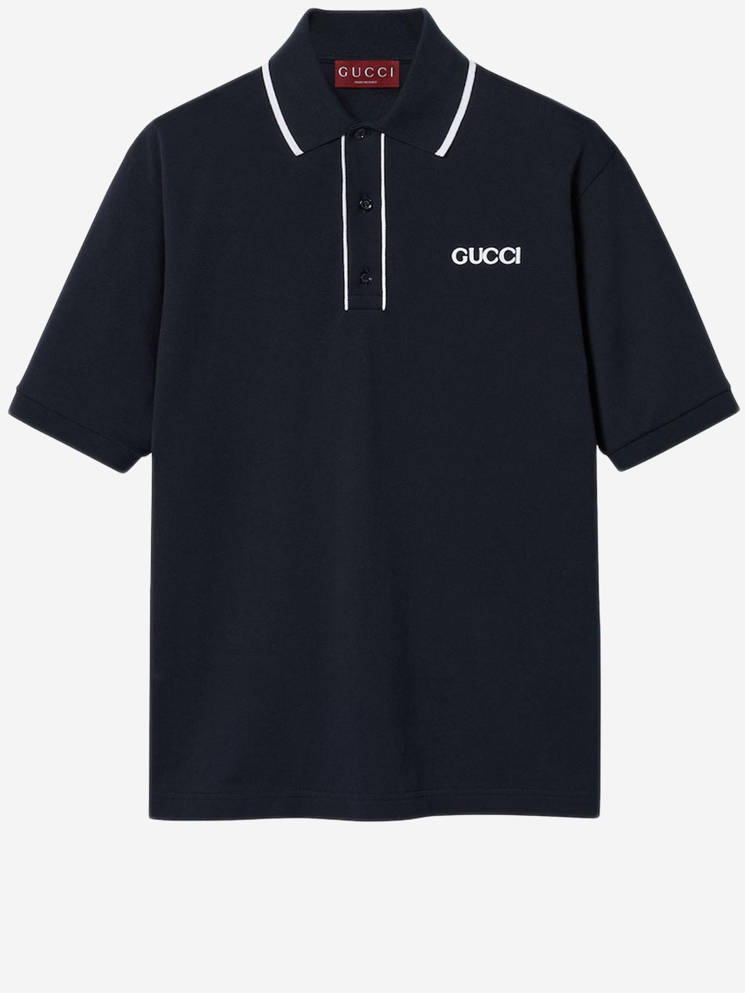 POLO IN PIQUET DI COTONE CON RICAMO 806250 XJHH64003 GUCCI 