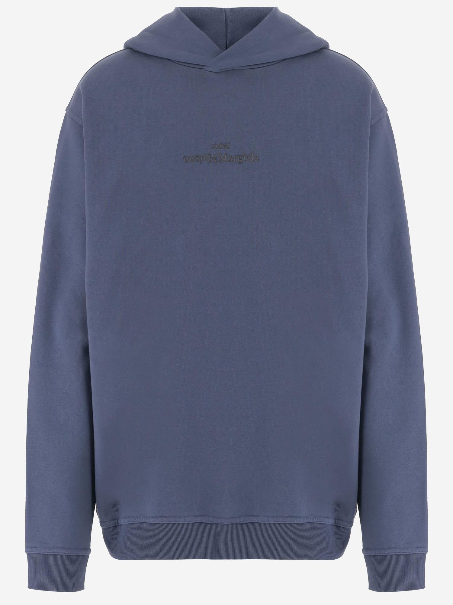 FELPA IN COTONE CON RICAMO LOGO S50GU0167 S25503469 MAISON MARGIELA 