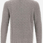 MAGLIA A TRECCE IN LANA E CASHMERE 710876766 008 POLO RALPH LAUREN 