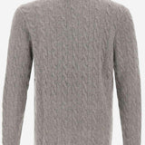 MAGLIA A TRECCE IN LANA E CASHMERE 710876766 008 POLO RALPH LAUREN 
