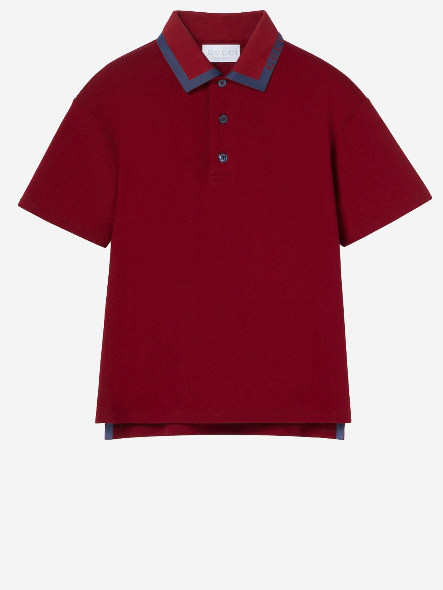 POLO IN COTONE STRETCH CON LOGO 591426 XJHAO6257 GUCCI KIDS 