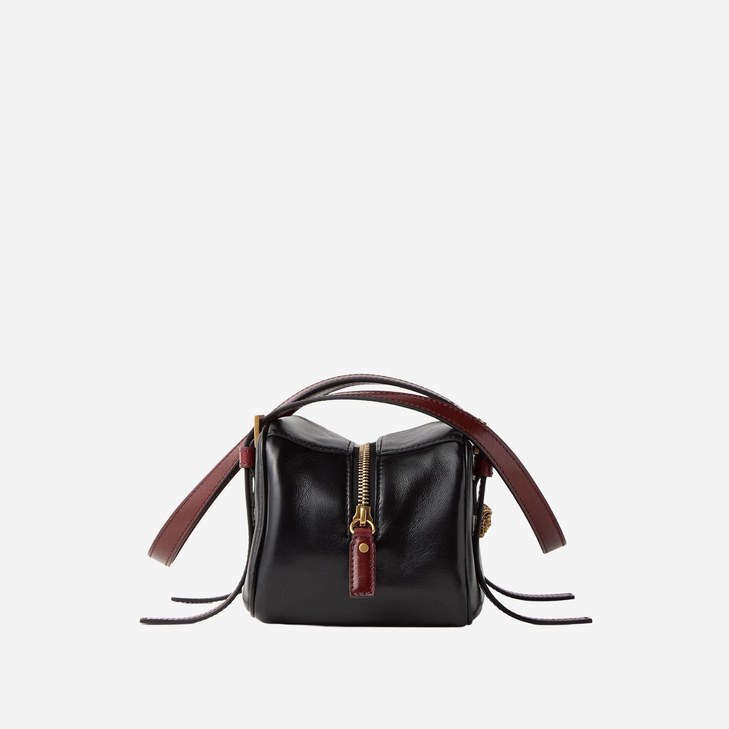 BORSA BOWLING EMBLÈME IN NAPPA 1024318 1A176962B0AJ VERSACE 