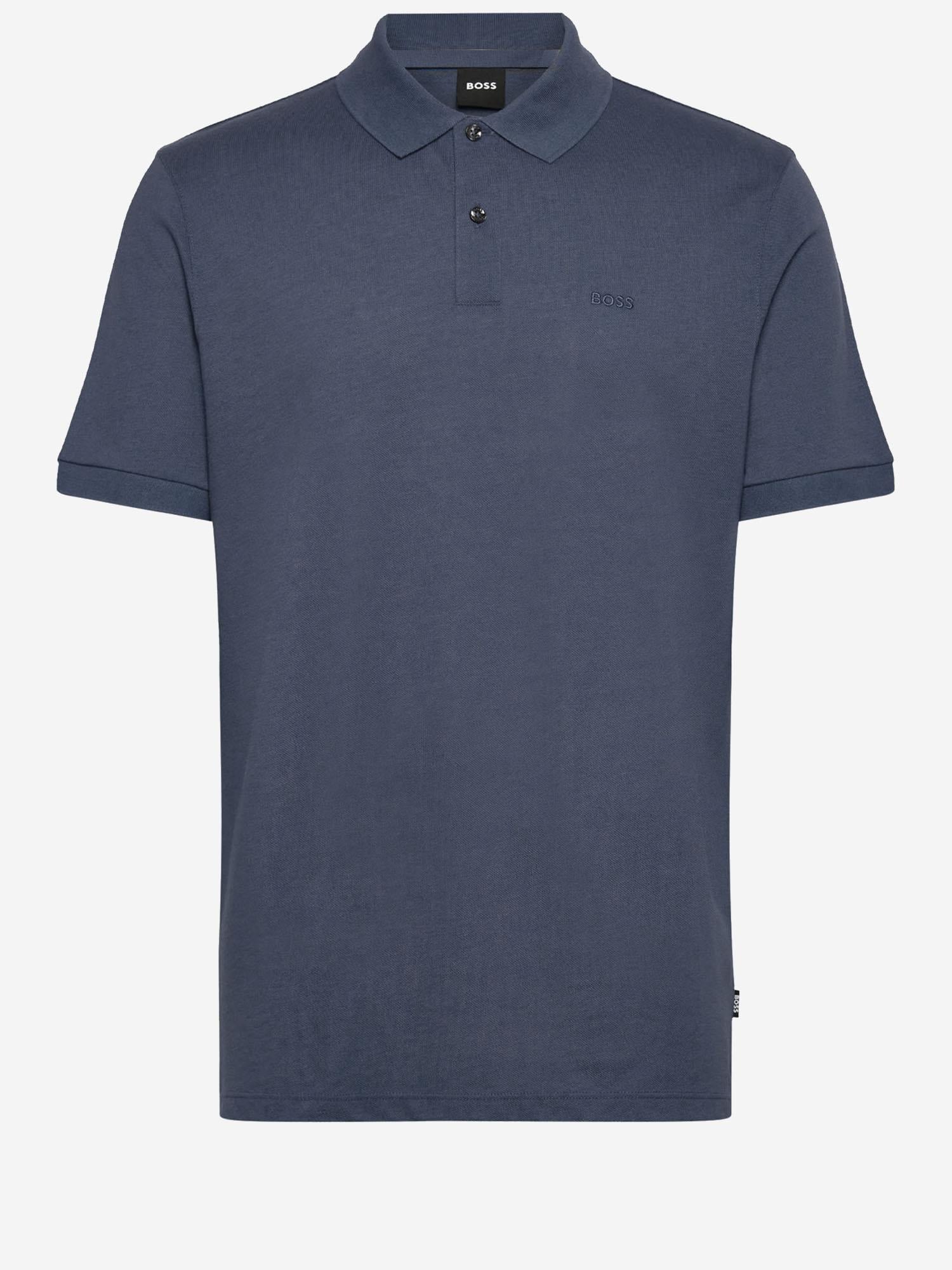 Polo in cotone con logo 50553564 466 HUGO BOSS 