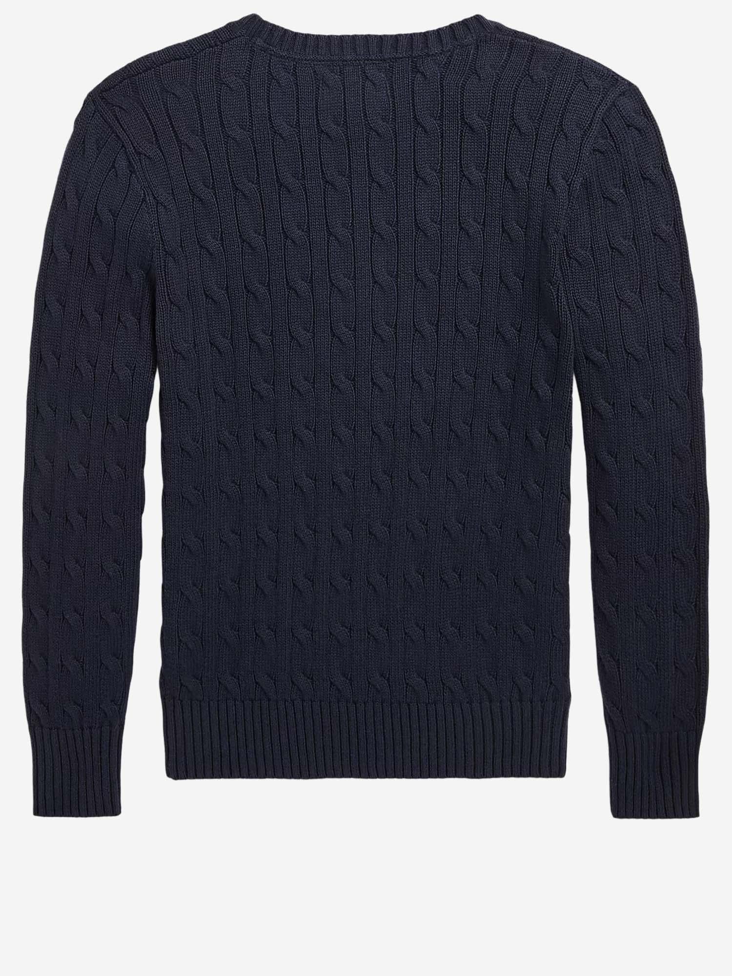 MAGLIONE IN COTONE CON LOGO 323702674 060 POLO RALPH LAUREN KIDS 