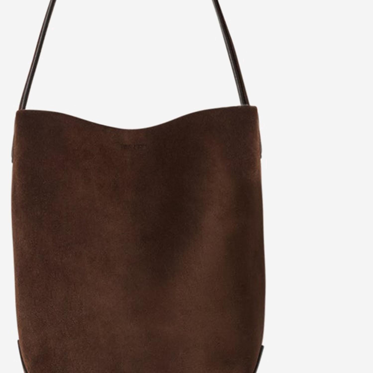 Borsa Park Tote Edge in pelle scamosciata W2106L665 MOC THE ROW 