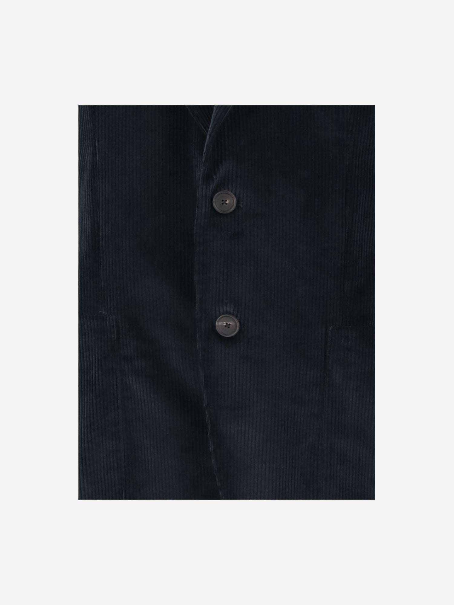 GIACCA MONOPETTO IN VELLUTO DI COTONE STRETCH 1SMC22K 300009B3429 TAGLIATORE 