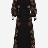 ABITO KEILA IN LINO KEILA BLACK PHILIPPA 1970 