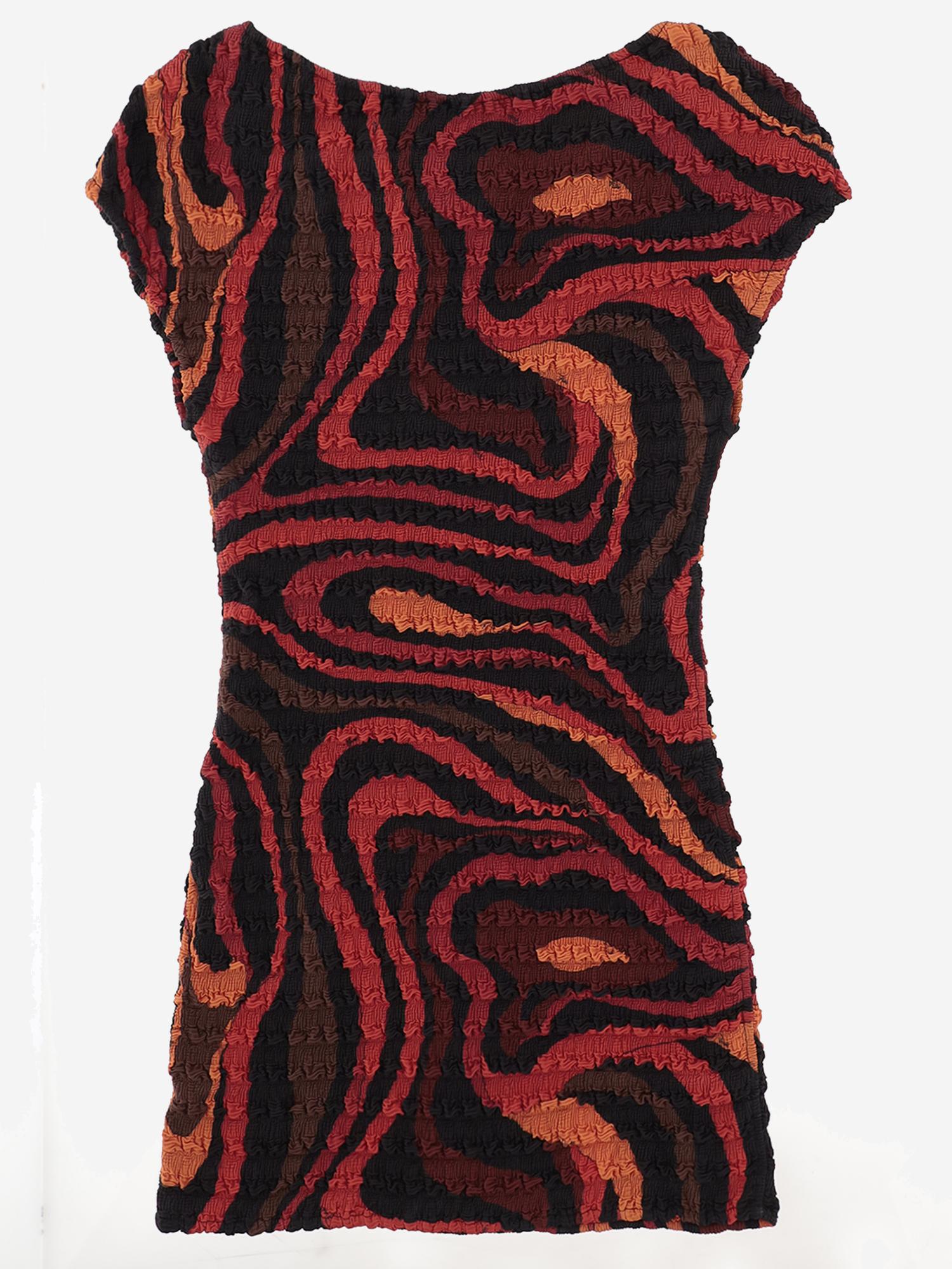 ABITO IN NYLON CON LAVORAZIONE INCRESPATA 6HJG506H768 002 EMILIO PUCCI 