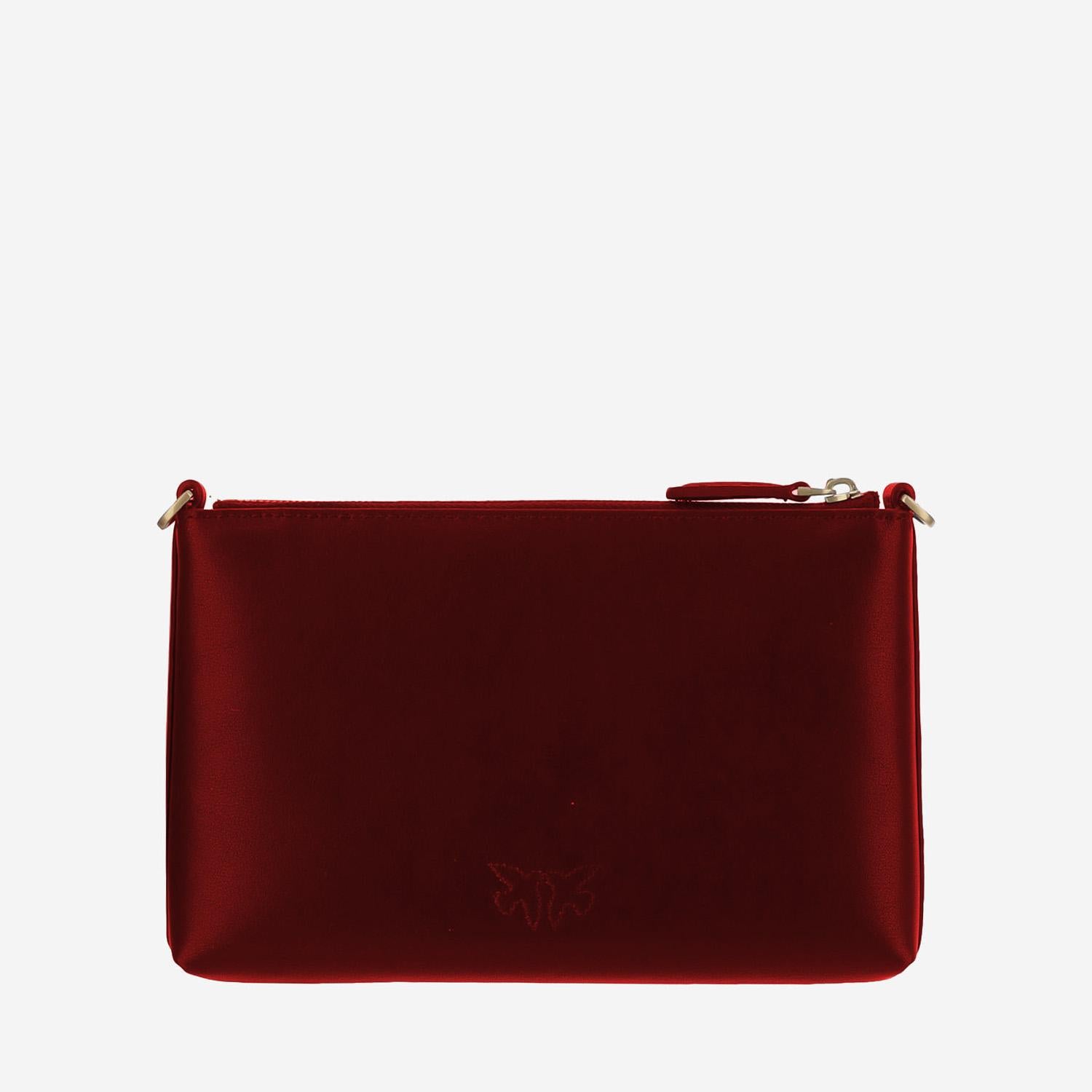 POCHETTE IN PELLE CON LOGO 104277 A0F1RR8Q PINKO 