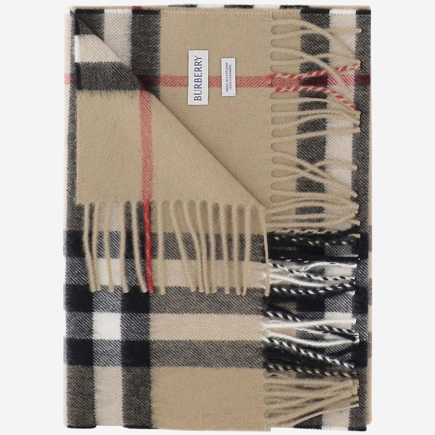SCIARPA IN CASHMERE CHECK 8076576 ARCHIVEBEIGE BURBERRY 