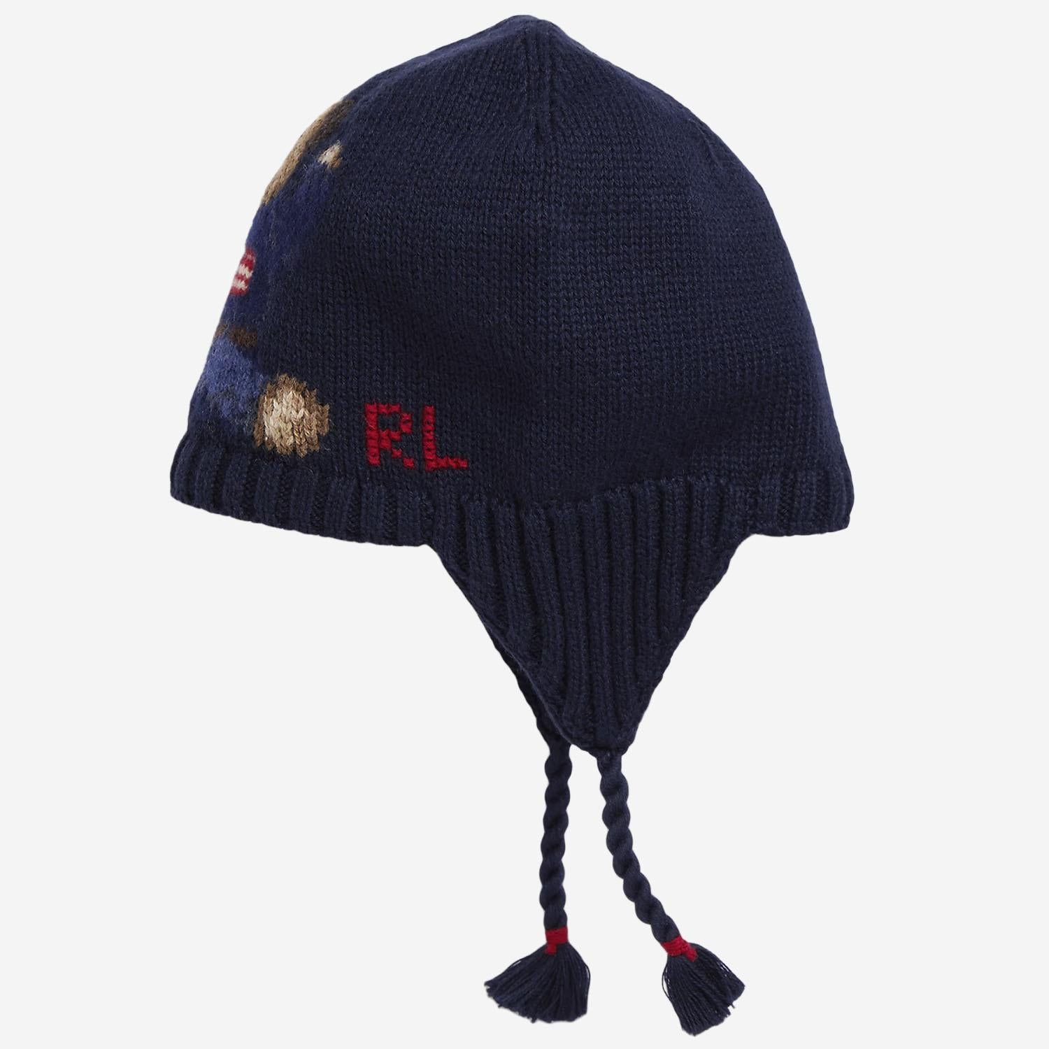 BERRETTO CON PARAORECCHIE IN LANA 320980661 001 POLO RALPH LAUREN KIDS 