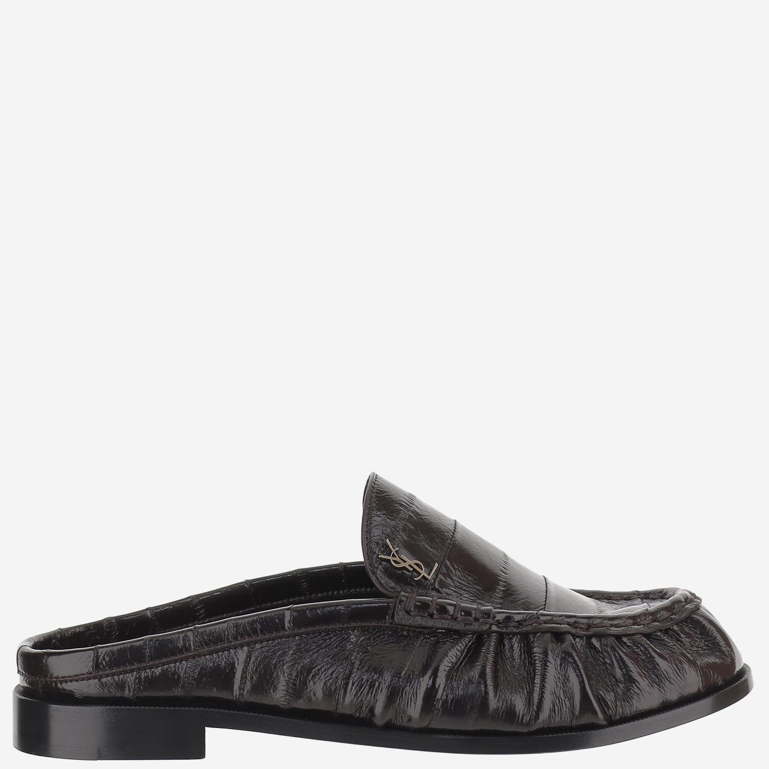 MULES LE LOAFER IN PELLE D'ANGUILLA 869742 0WXAF2013 SAINT LAURENT 