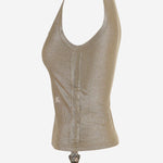 CANOTTA IN VISCOSA CON LOGO 8118927 LIGNUMBROWN BURBERRY 