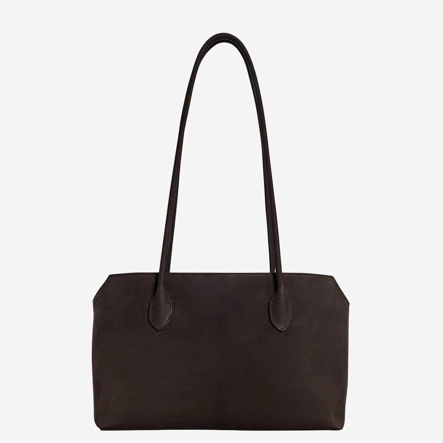 BORSA TERRASSE IN PELLE W1292L677 EBRS THE ROW 