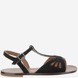 SANDALI IN PELLE 1323B SCAMOSCIATONERO PèPè KIDS 